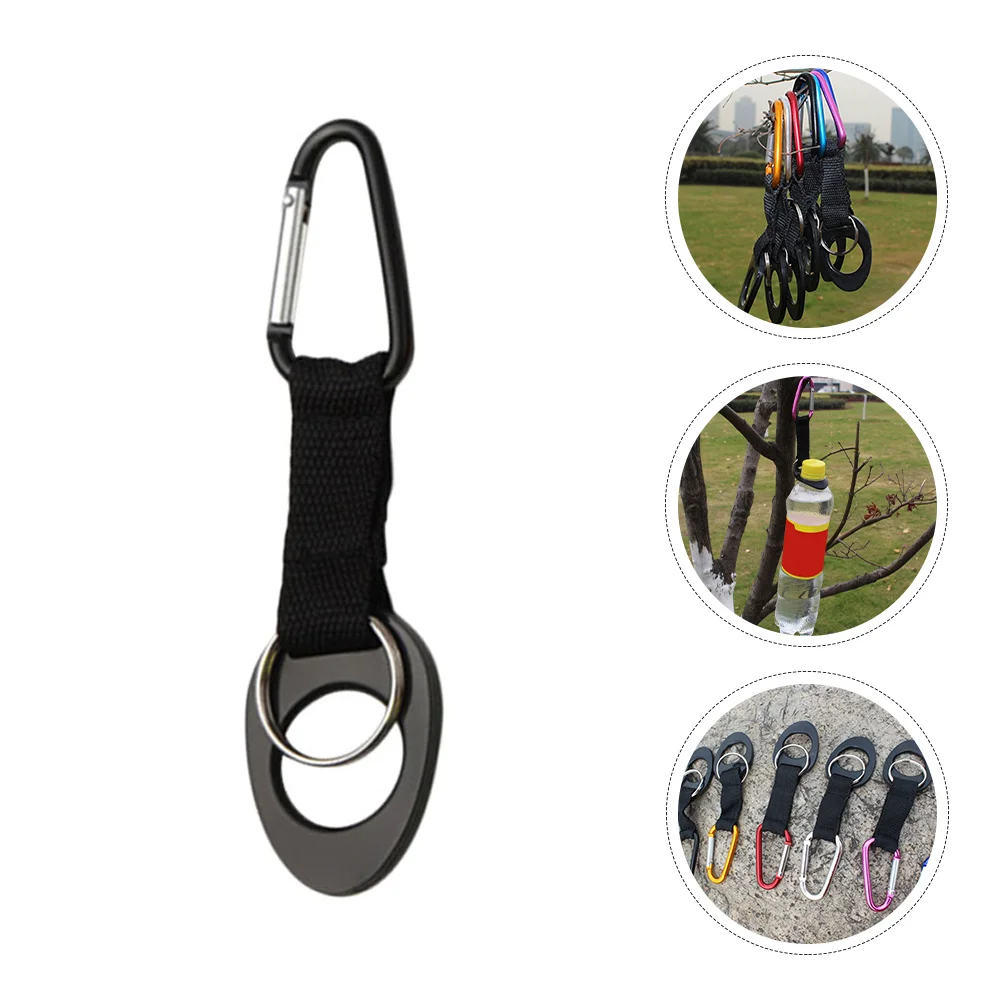 

12Pcs Practical Water Bottle Buckles Hiking Bottle Carabiners Hanging Buckles