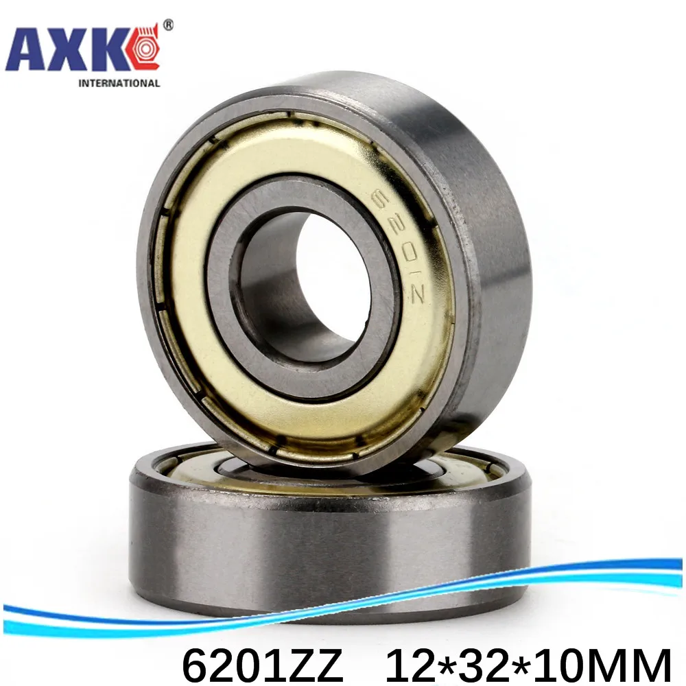10 шт. Бесплатная доставка миниатюрный шарикоподшипник с глубоким желобом 6201ZZ