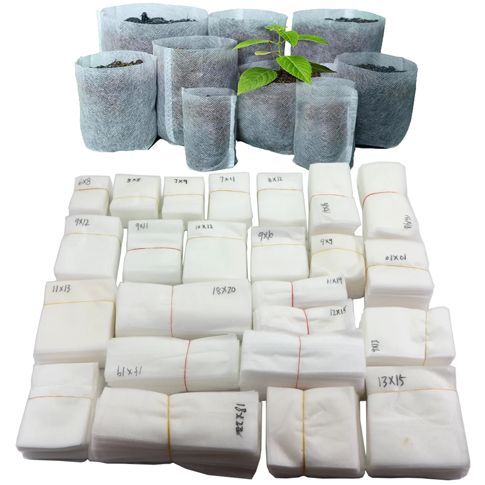 

Seedling Growing Planter Planting Pots Garden Eco-Friendly Ventilate Bag Biodegradable Nonwoven Fabric Nursery Plant Grow Bags