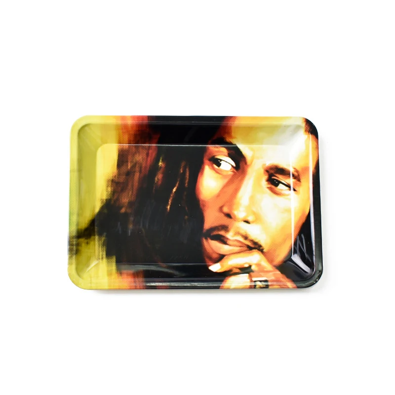 

Handsome Bob Marley Tray 180mm X 125mm Weed Tray Rolling Tray Weed Rolling Tray Tray Weed Trays