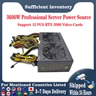 Блок питания для ПК 3600 Вт, 80 PLUS, блок питания для майнинга ПК Gold ATX, 24 графический интерфейс для сервера майнинга биткоинов BTC