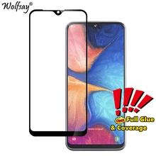 2PCS Full Cover Tempered Glass For Samsung Galaxy A20e Screen Protector Whole Glue Safety Glass For Samsung A20e Glass A202F/DS