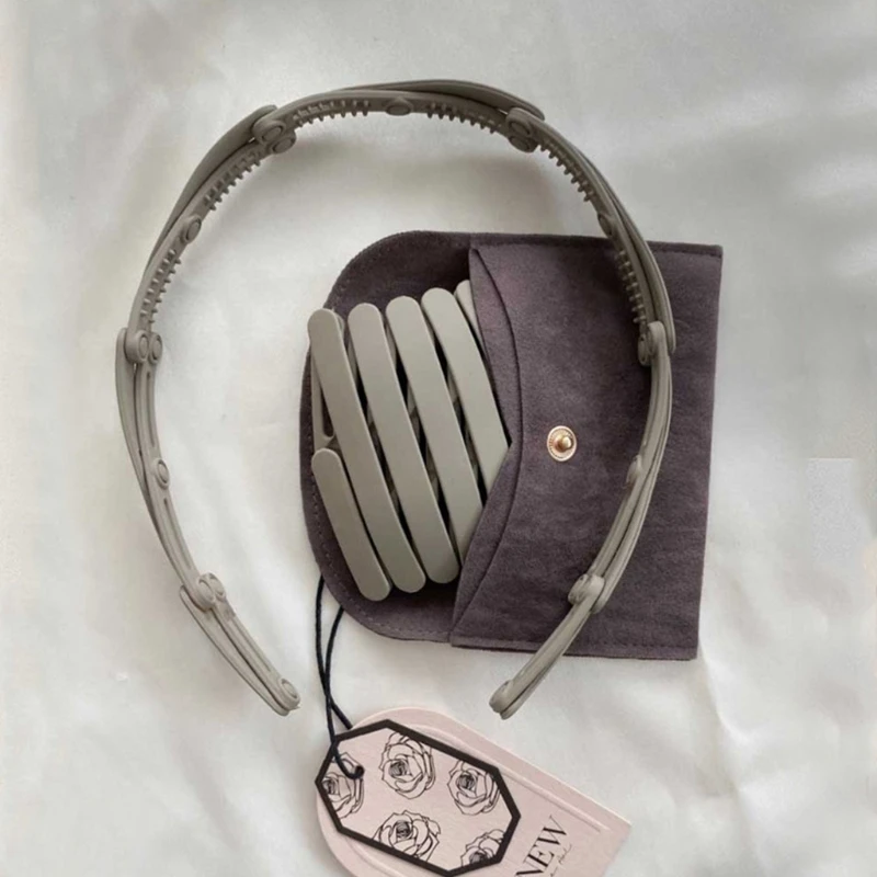 Телескопическая повязка на голову нескользящая Складная обруч для волос с