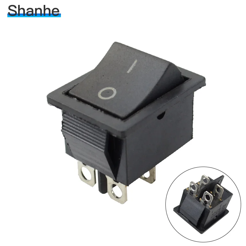 4Pin KCD4 кулисный переключатель/переключатель лодки, 4 контакта/6Pin 31*25 мм - Цвет: 4Pin