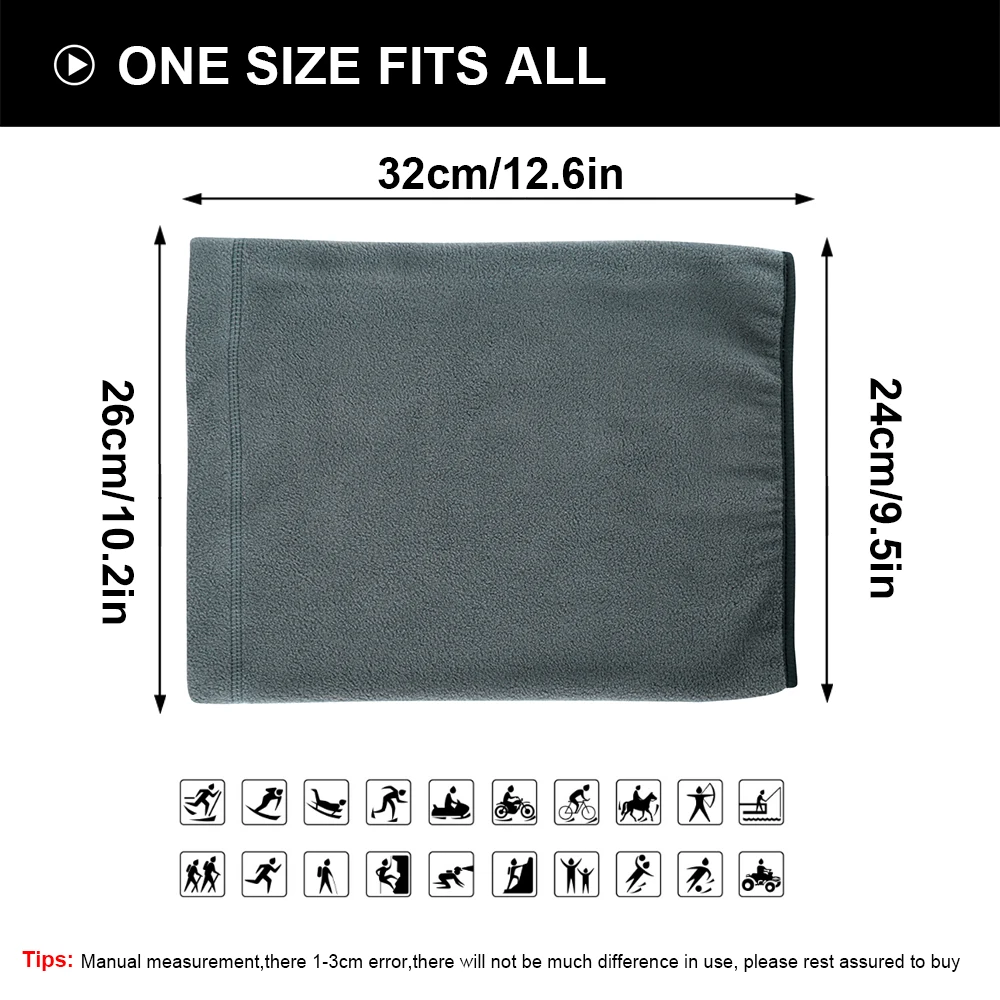 Флисовая бандана на половину лица для мужчин и женщин муфта холодной погоды