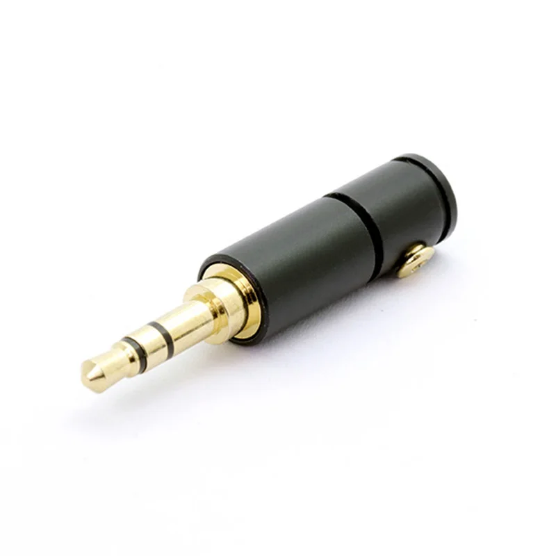 3PCS Jack 3.5mm Audio Plug 3 Pole Gold-plated Earphone Connector with Aluminum tube&ampScrew locks welding free packing | Обустройство