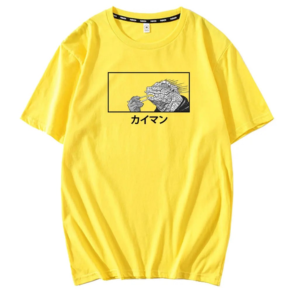 

90s Dorohedoro Pattern Print T-shirt Short Sleeve Men Women Casual Loose T Shirt Spring Summer Unisex Street Hipster Tshirt Tops