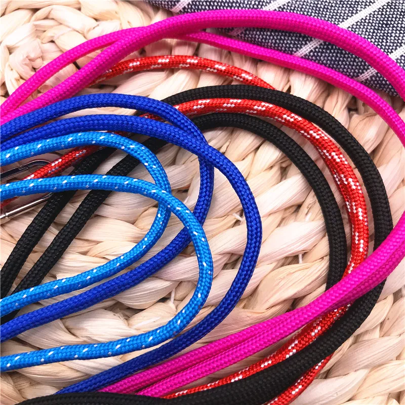 Нейлоновый шнур высокого качества плетеные круглые черные ремешки для ключей