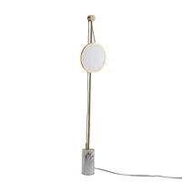 Modern Metal Imitate Marble Floor Lamp Ins Wind A Living Room Bedroom Minimalist Light Luxurious Originality Golden Floor Lamp