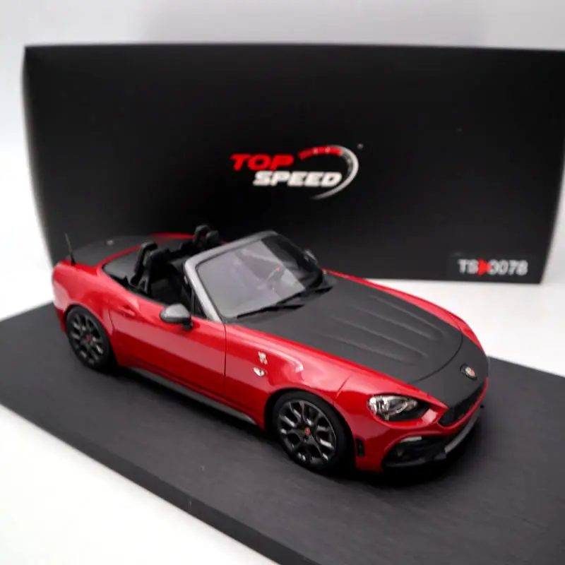 Топ скоростной 1:18 для Abarth 124 Spider Косты Брава 1972 красный TS0078 полимерные модели