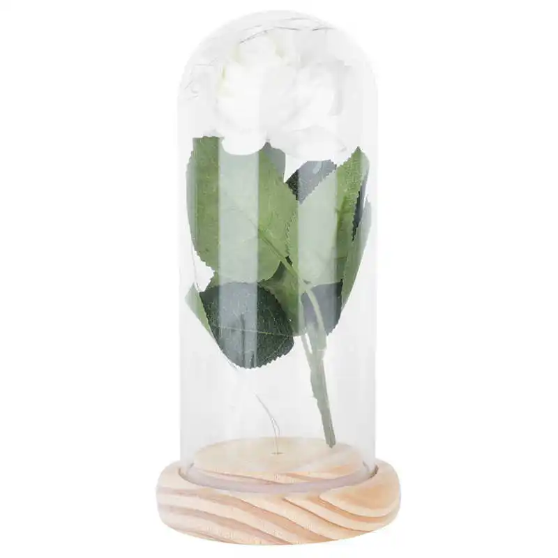 

Искусственный цветок розы, сохраненный искусственный цветок со стеклянной крышкой светильник том для Дня Святого Валентина, Рождества, год...