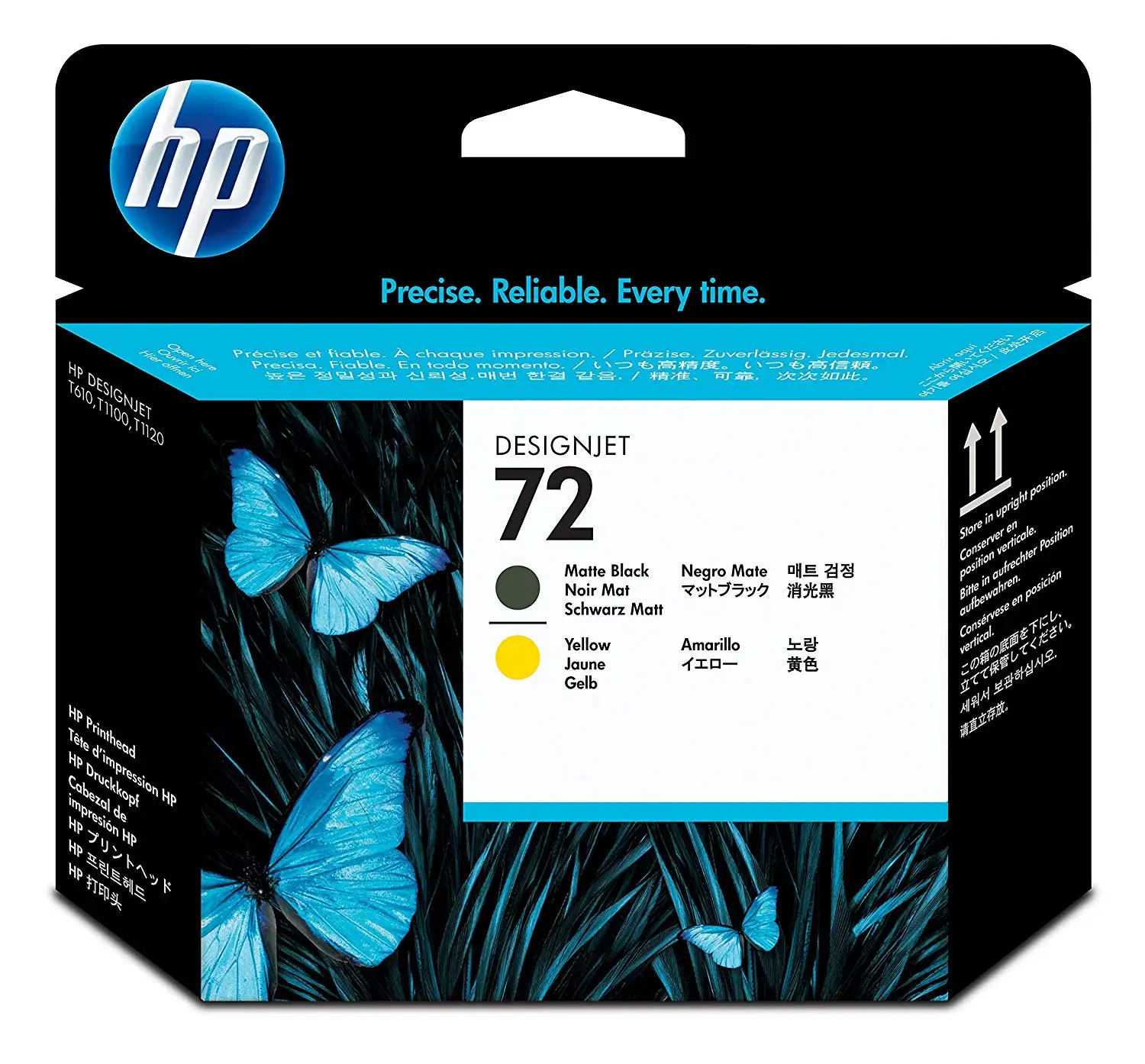 Оригинальная печатающая головка для hp 72 C9384A (матовый черный + желтый) | Компьютеры