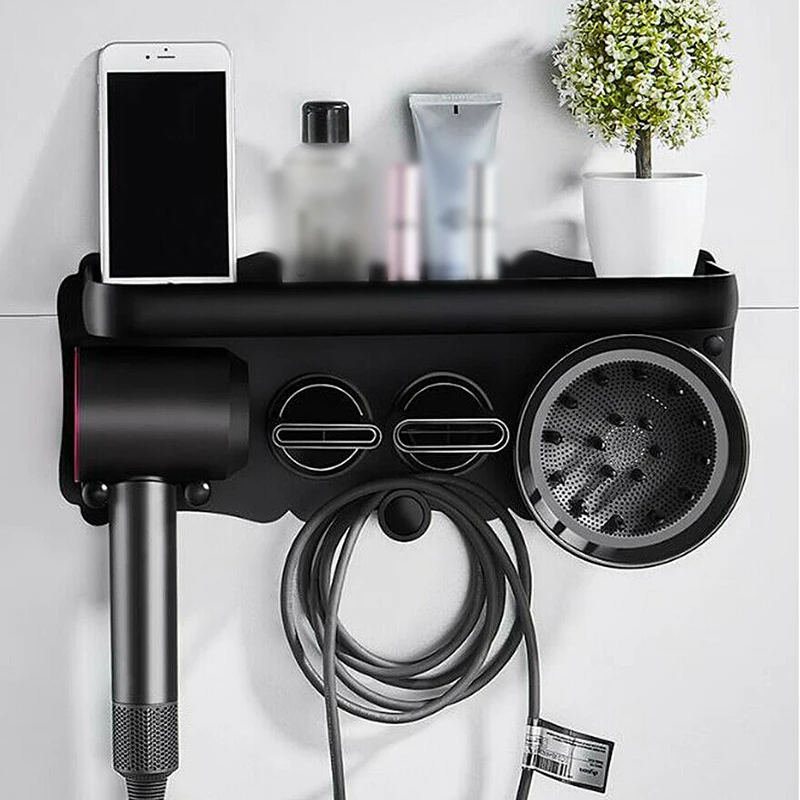 Держатель для фена из алюминиевого сплава ногтей Бесплатная стойка воздуходувки