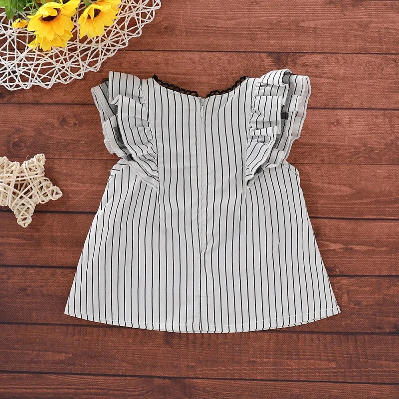 Модное платье для девочек летний повседневный костюм маленьких милое с принтом