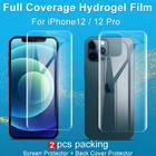 IMAK Hydrogel III 3 пленка для Iphone 1212 Pro 6,1 дюйма, защита экрана, полное покрытие, передняя и задняя матовая защитная пленка HD