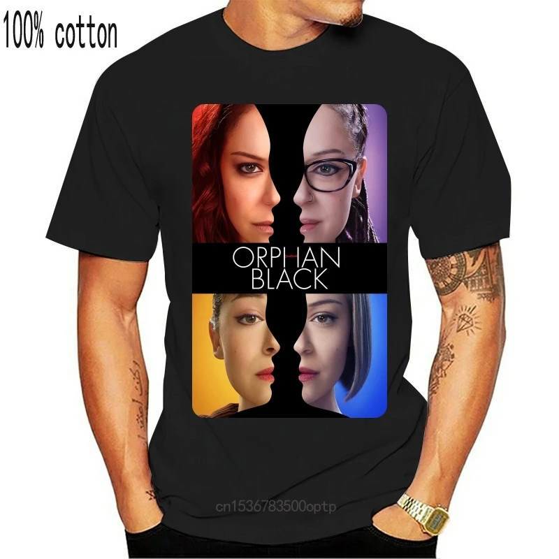 

New Good Quality Brand Cotton Shirt Summer Style Cool Shirts Orphan Black Tv Poster Art T Shirt For Men
