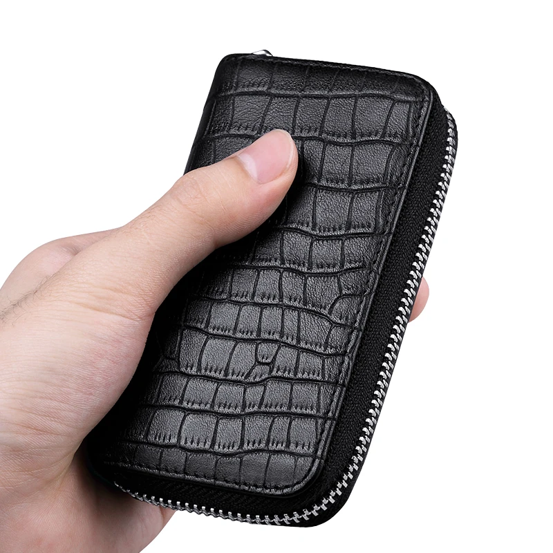 

Crocodile Key Wallets Luxury Genuine Leather Cowhide 6 Keys Holder Design Brand Home Car Key Case Top Quality Chain Vintage
