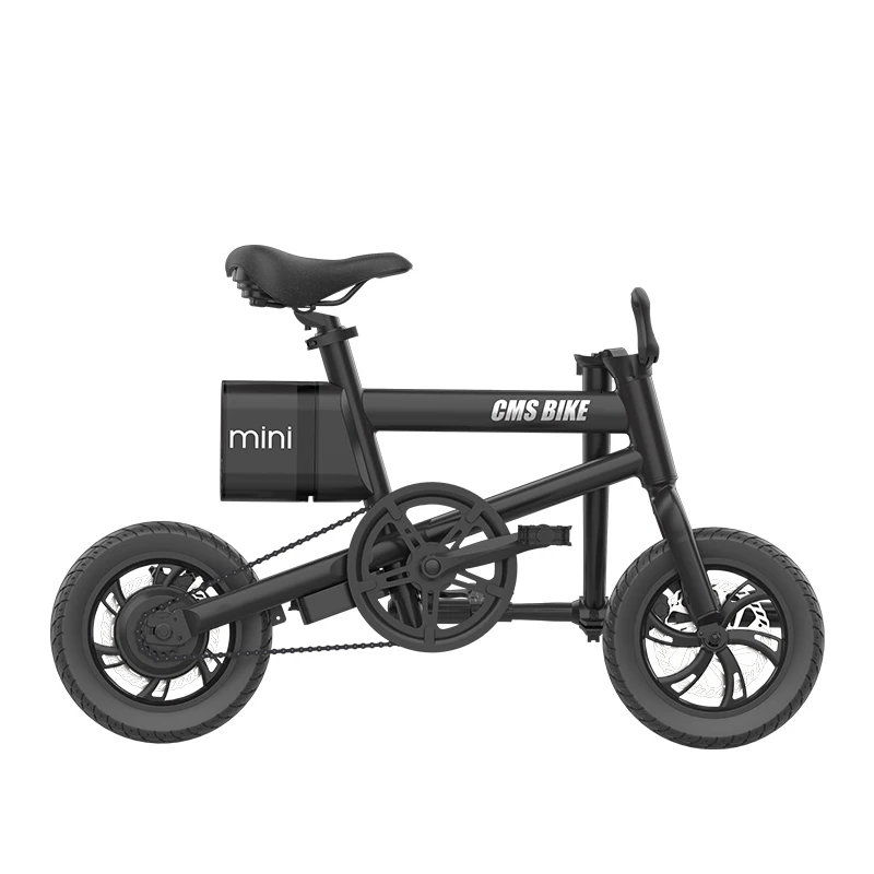 CMS-Mini mini ebik 36V250W 12 inch folding electric bicycle lithium battery LED displayer brushless motor ebike | Спорт и