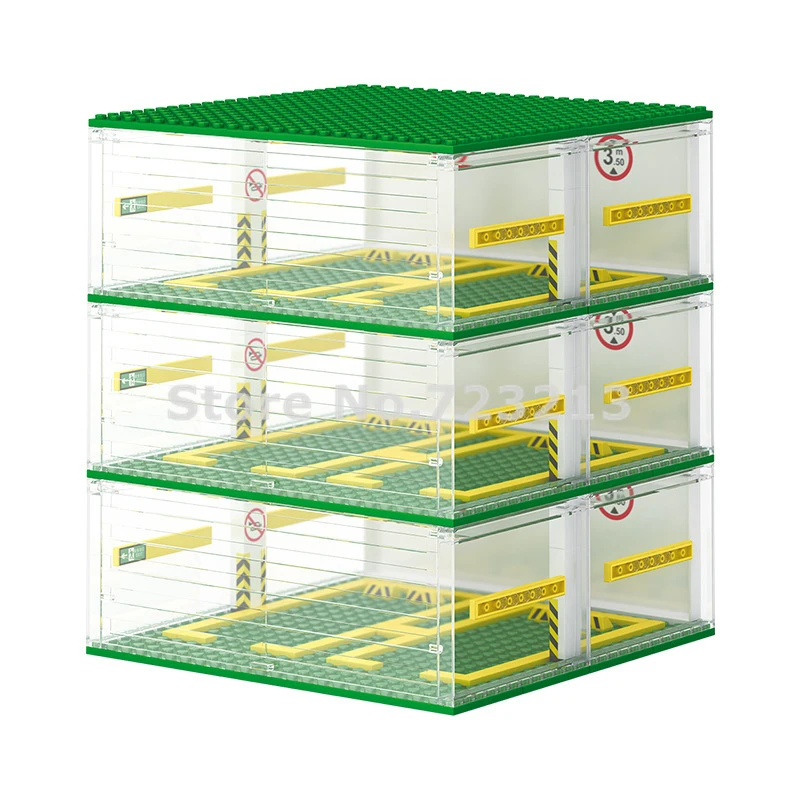 3-слойная 3D парковочная площадка известный автомобиль дисплей гараж прозрачное