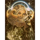 Алмазная живопись сделай сам, икона сказочного ястреба, 5D алмазная вышивка, художественные картины, картина Стразы, вышивка крестиком волк, домашний декор