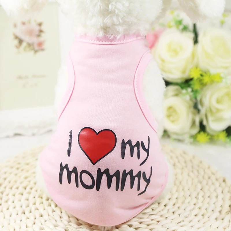 Жилет для собаки с буквенным принтом хлопковая одежда собак костюм кошки платье