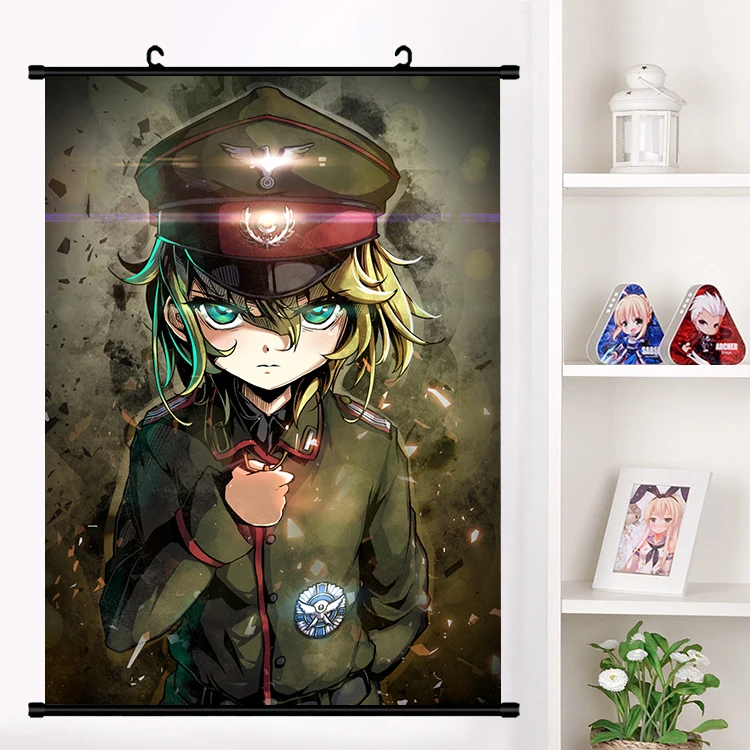 Аниме Youjo Senki Saga of Tanya the Evil Tanya Degurechaff настенный плакат с прокручивающейся стенкой Otaku коллекция домашнего декора