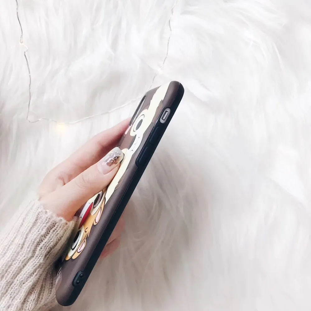 Милый чехол для телефона с медведем Дейзи Дак для iPhone X XS MAX XR 8 7 Plus 6 6s Plus 11 Pro Max мультяшный мягкий чехол с Винни поросенком Funda
