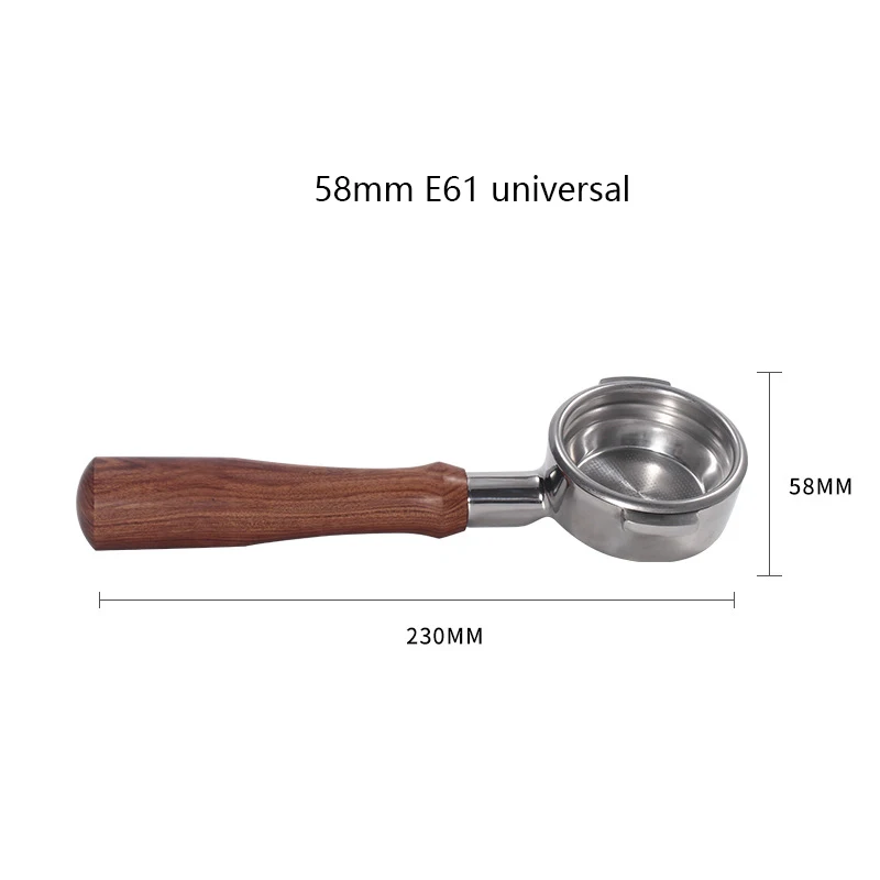 EXPOBAR E61 Coffee Machine Solid Wood Bottomless Handle Portafilter 58MM Universally Applicable Grouphead Mahogany Po | Дом и сад