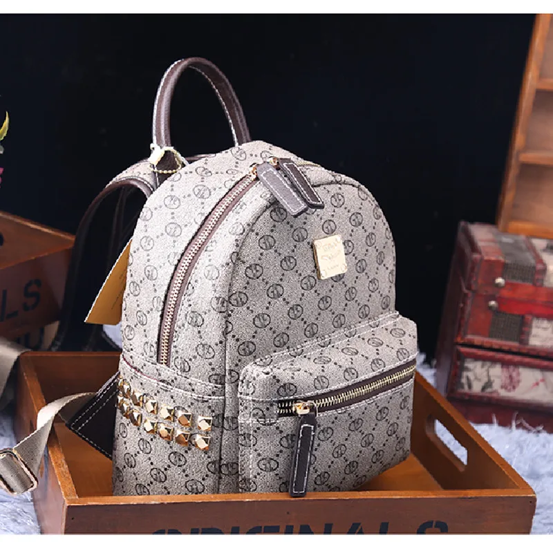 

Genuine Leather Women Backpack 2021 New Fashion Vintage Plaid Larger Capacity Bags Ladies Designer Purses and Handbags Sac Luxe
