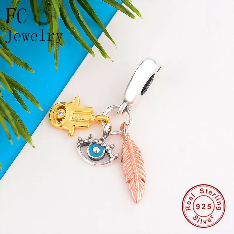 FC ювелирные изделия Подходит для оригинального браслета Pandora 925 Серебро Золото