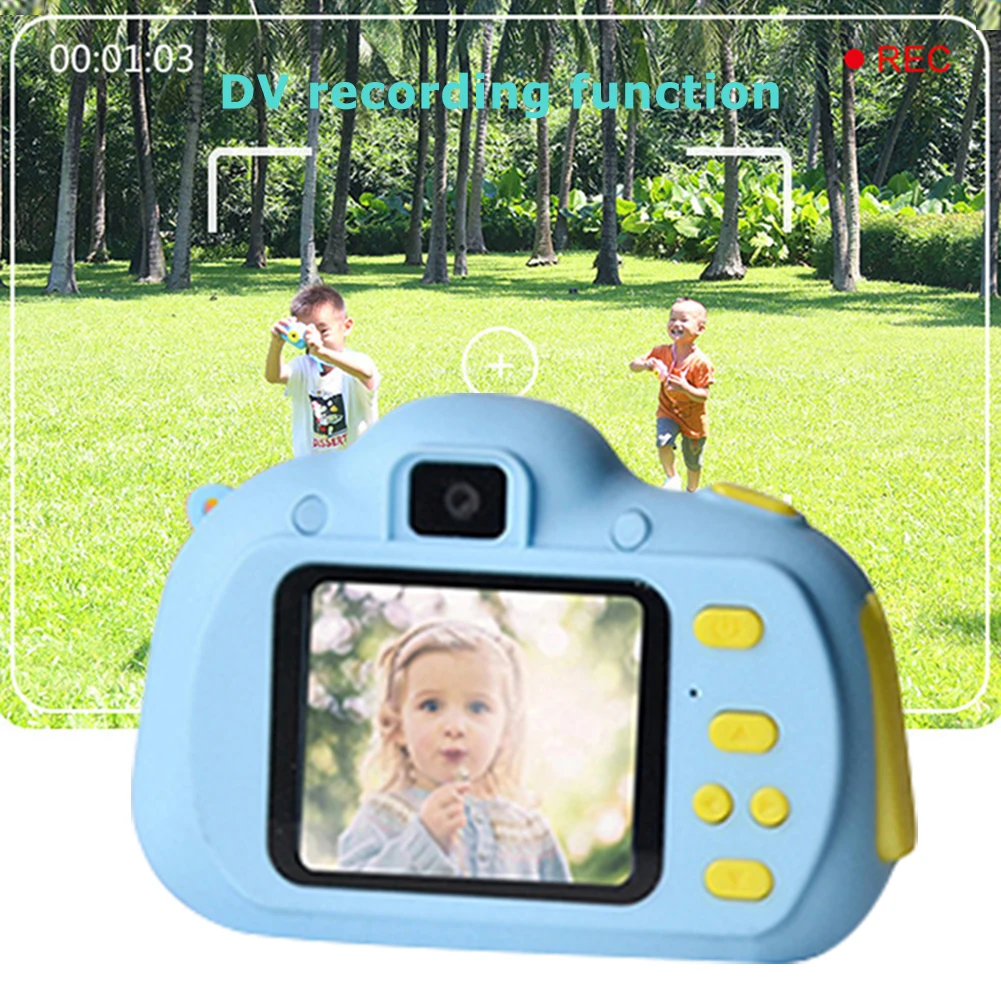 

Перезаряжаемая 1080P 2,0 дюймов IPS экран игрушки Детская камера мини развивающие игрушки 1080P HD цифровая фото-и видеокамера