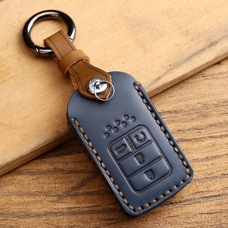 

For Honda Accord Civic Leather Key Cover Case Holder Protector for Honda Crv Crad City Pilot Crider Vezel Jade Spirior 9 Freed