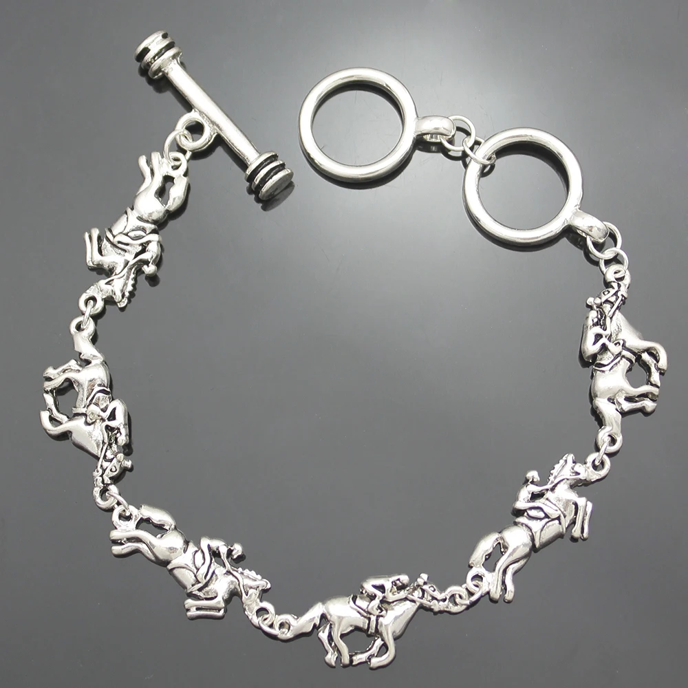 Золотистый 2 цвета лошади Родео джоки гонки игры Чистокровные талисманы Пряжка