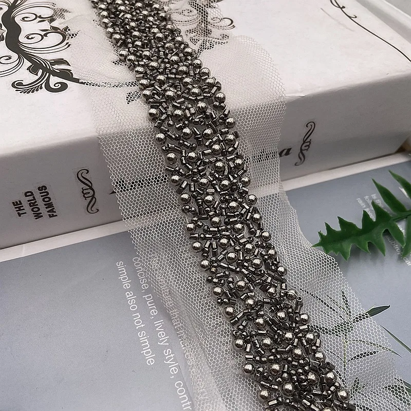 190 см/шт. ручной работы жемчужные бусины тесьма кружевная лента свадебное платье