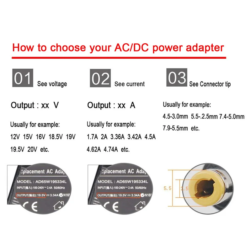 Laptop Charger Cord Adapter Supply Converter 45W For ASUS 2.3mmx0.7mm Tip 19V 2.1A Replacement AC Power with EU UK US | Компьютеры и