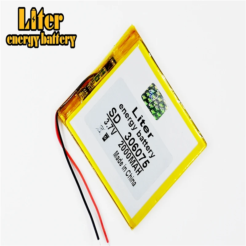 Литий-полимерный аккумулятор 3 7 в 2000 мАч для планшетов GPS Vedio ПК внешних