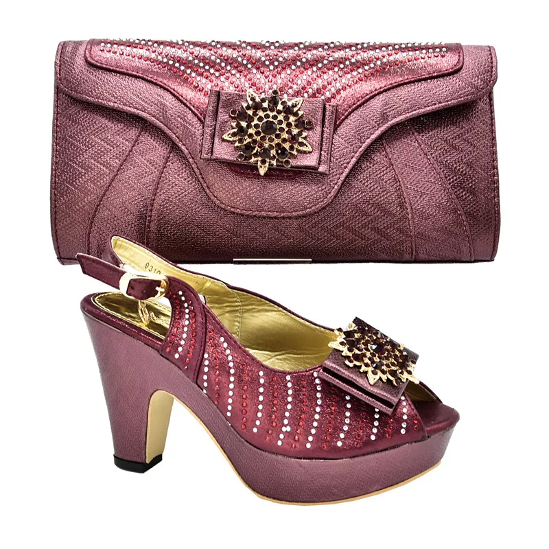 Новинка итальянский комплект из женских туфель и сумочки роскошная дизайнерская