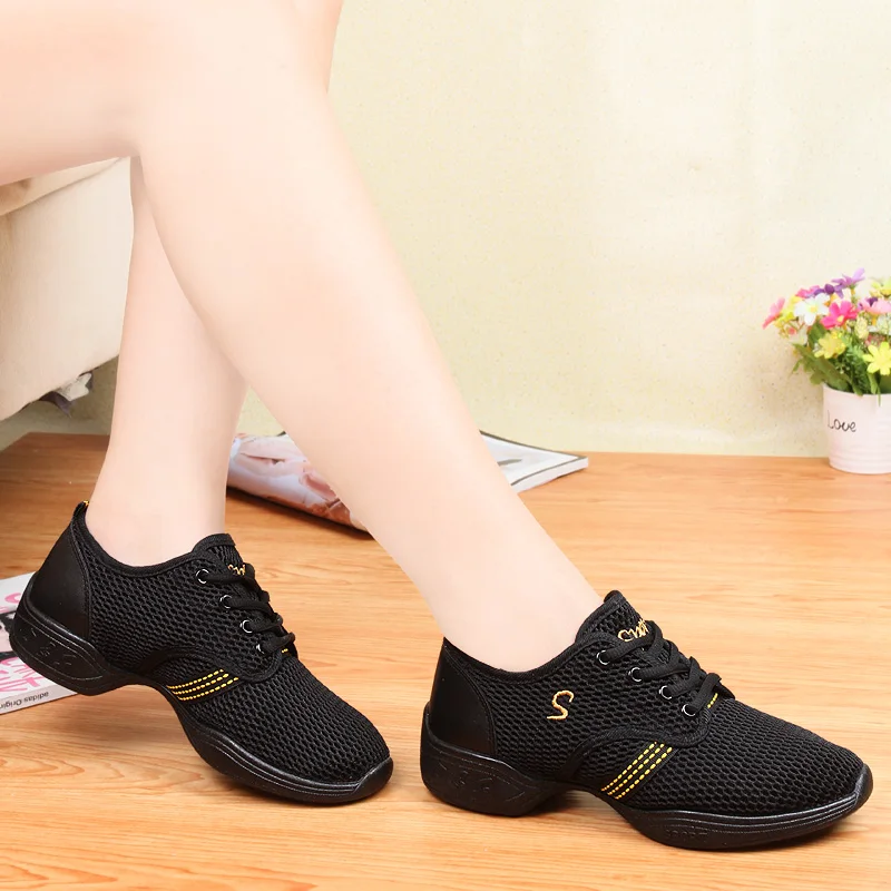 

Shose Women Summer Mesh Face Fitness Dance Mummy Work Comfortable Breathable Soft Shoes