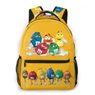 Модный рюкзак M  M's M  M для девочек, сумка на плечо с арахисовым шоколадом для подростков, новая сумка для начальной школы для женщин и мальчиков