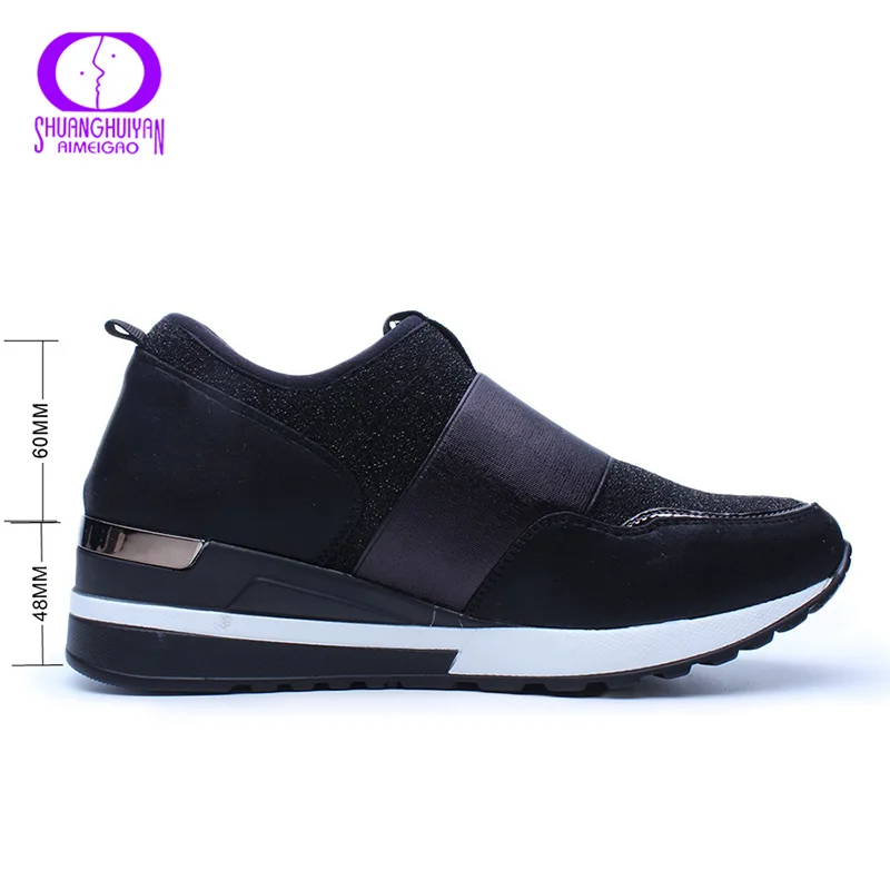 AIMEIGAO Autumn Spring Slip-on Breathable Mesh Women Vulcanized Shoes Flat Sneakers Lightweight Outdoor tenis feminino | Обувь