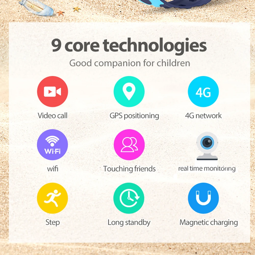 Детские часы GPS Y95 трекер для отслеживания передвижений ребенка по SIM карте
