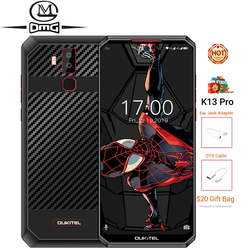 OUKITEL K13 Pro смартфон с 5 5-дюймовым дисплеем восьмиядерным процессором MTK6762 ОЗУ 4 Гб
