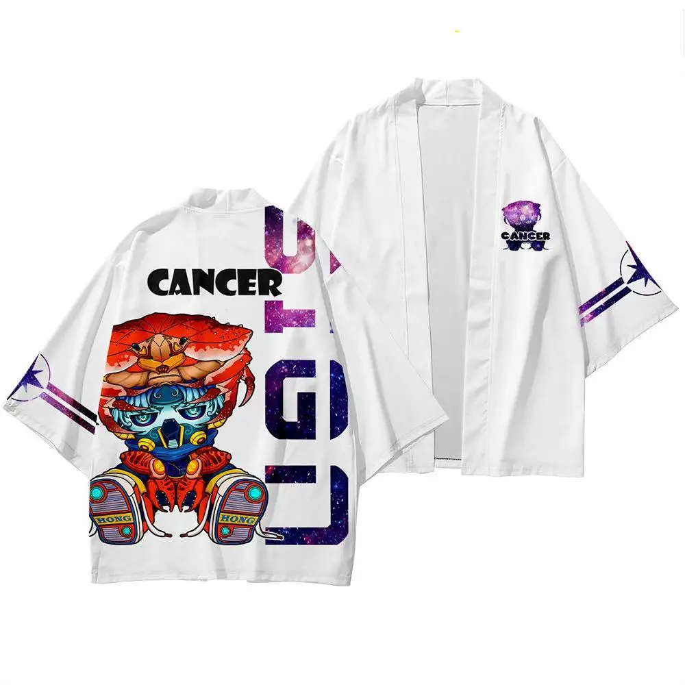 

Kimono Man Japanese Clothes Yukata Male Samurai Costume Haori Obi Beach Men's Kimono Cardigan Japanese Street Dancewear Clothing