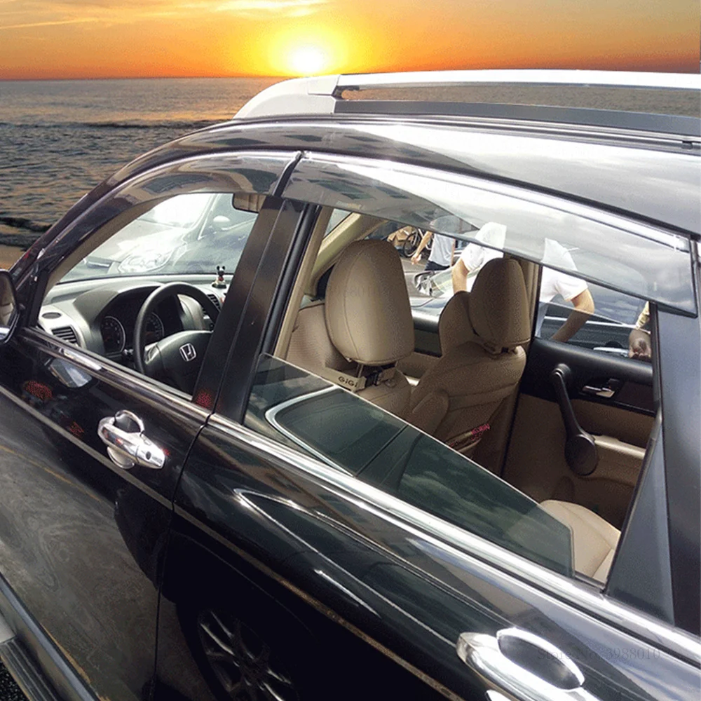 Автомобильный Стайлинг 4 шт./компл. оконные козырьки для Honda CRV CR-V 2003 2004 2005 ABS