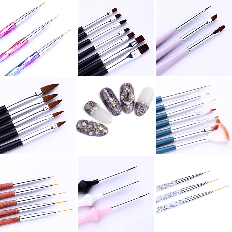 15 шт. набор кистей для ногтей|Кисти ногтей| |