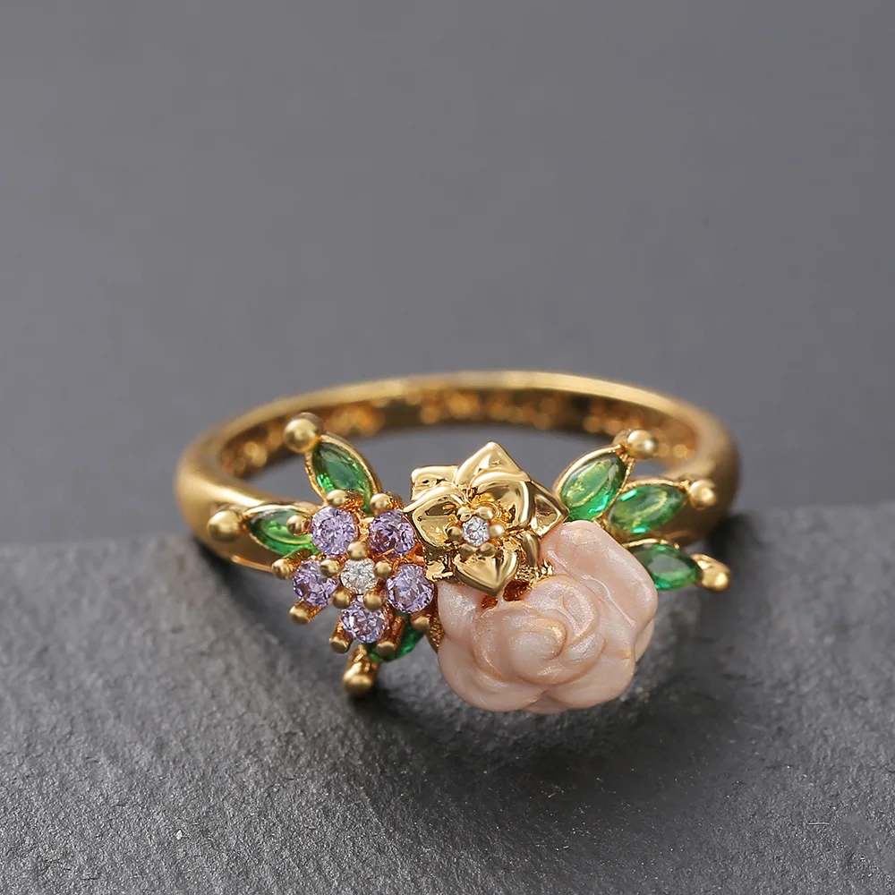 Женское кольцо из серебра 925 пробы, с эмалью (art.: 3a39b533258) - 3a39b533258