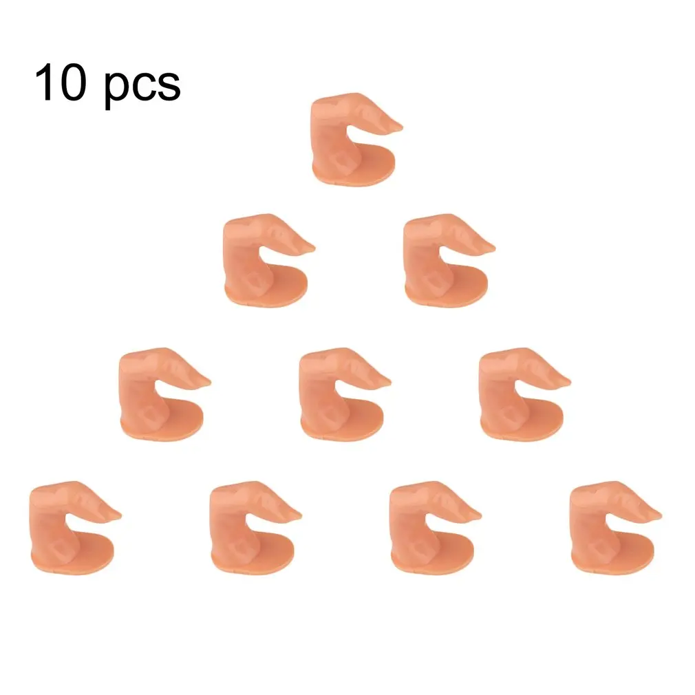 

10 шт., пластиковые накладные ногти для обучения Нейл-арту