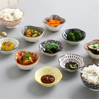 creative glazed seasoning bowl ceramic seasoning small plates appetizers snack dish sauce kitchen dishes sushi cake tray