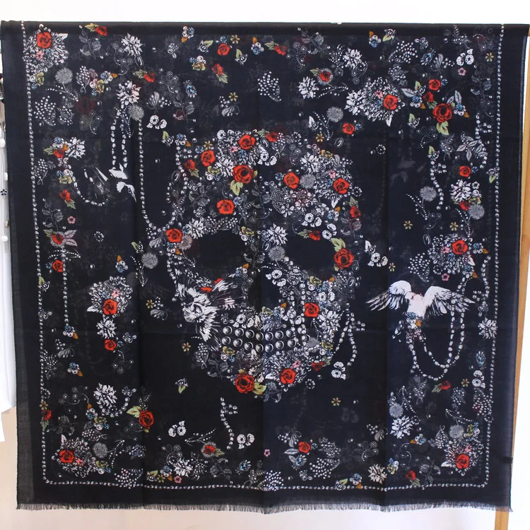 Женский кашемировый шарф с принтом 200x100 см| |