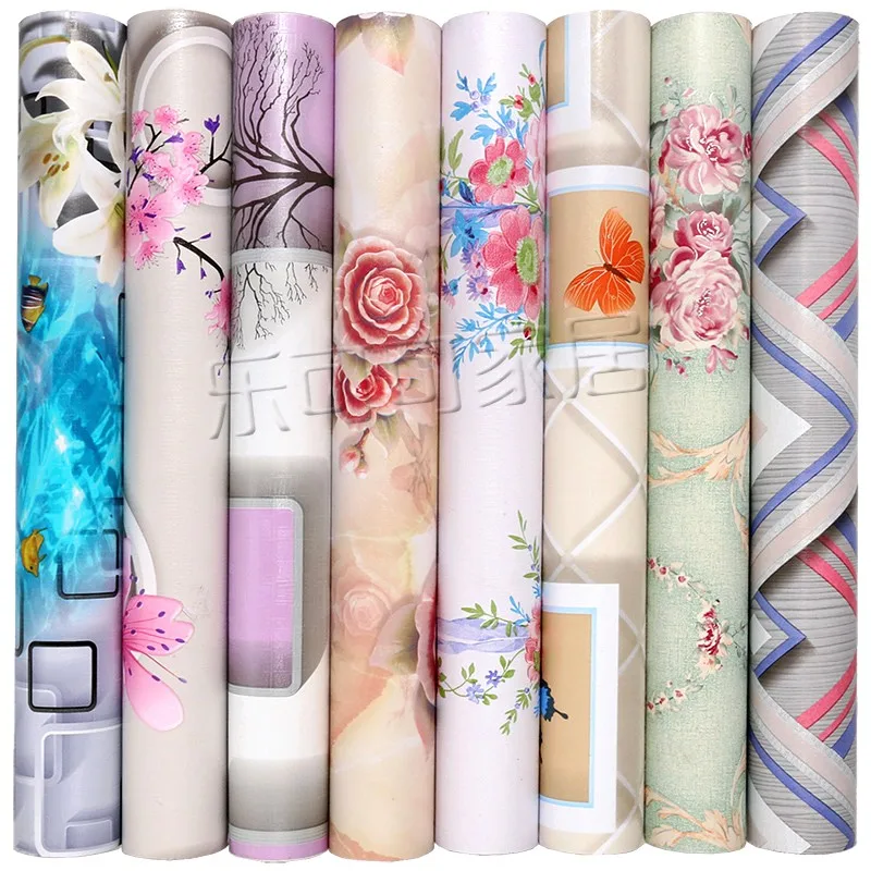 Настенные 3D обои 10 м * 45 см для гостиной спальни романтического телевизора пленки